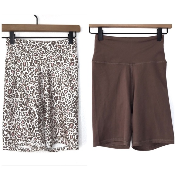 BALANCE COLLECTION High Rise Soft Biker Short Set of Two S - Picture 1 of 11